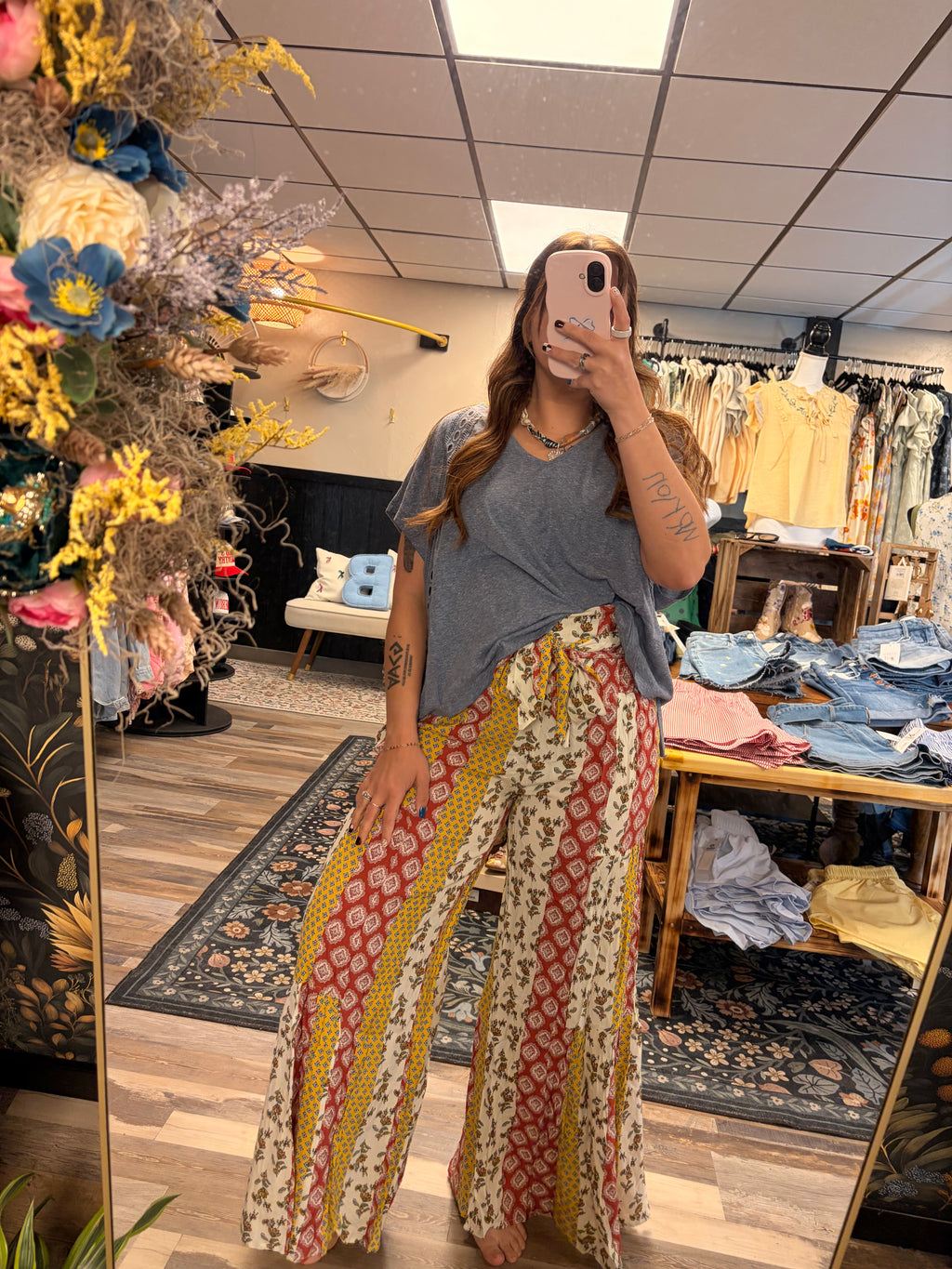 Patchwork Secret Admirer Pants
