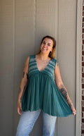Evergreen Babydoll Tank