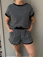 Striped Short Set