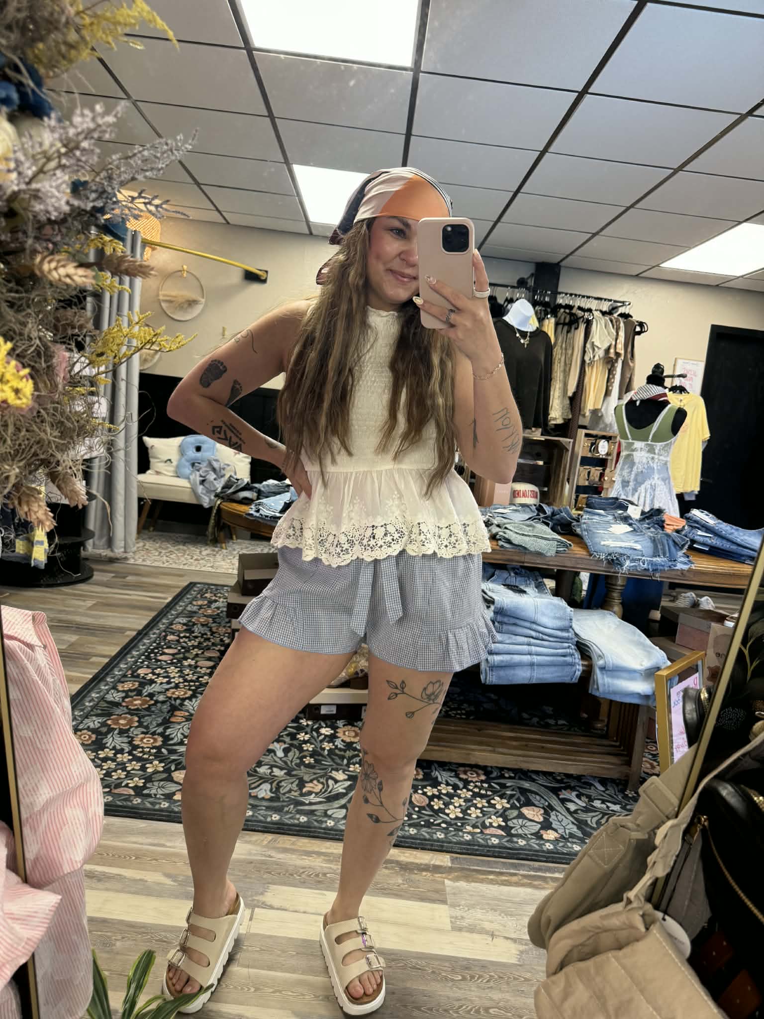 Blue Gingham Bloomers