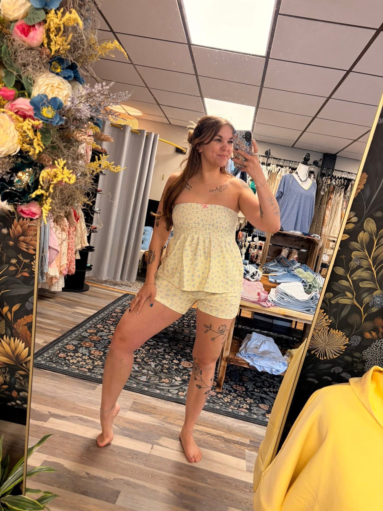 Yellow Sweetheart Cloud Shorts