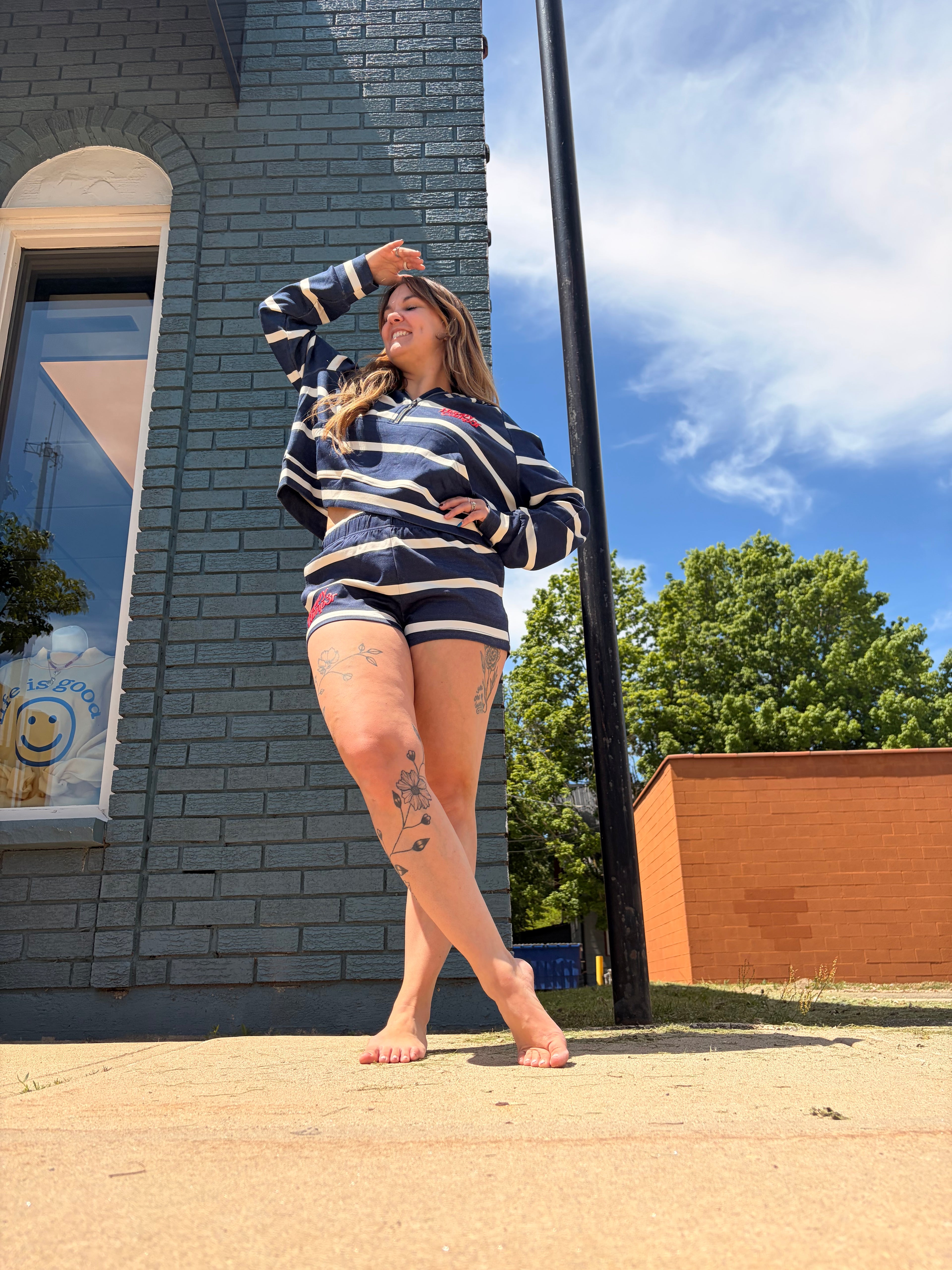 Navy Scuba Happy Camp3r Half Zip