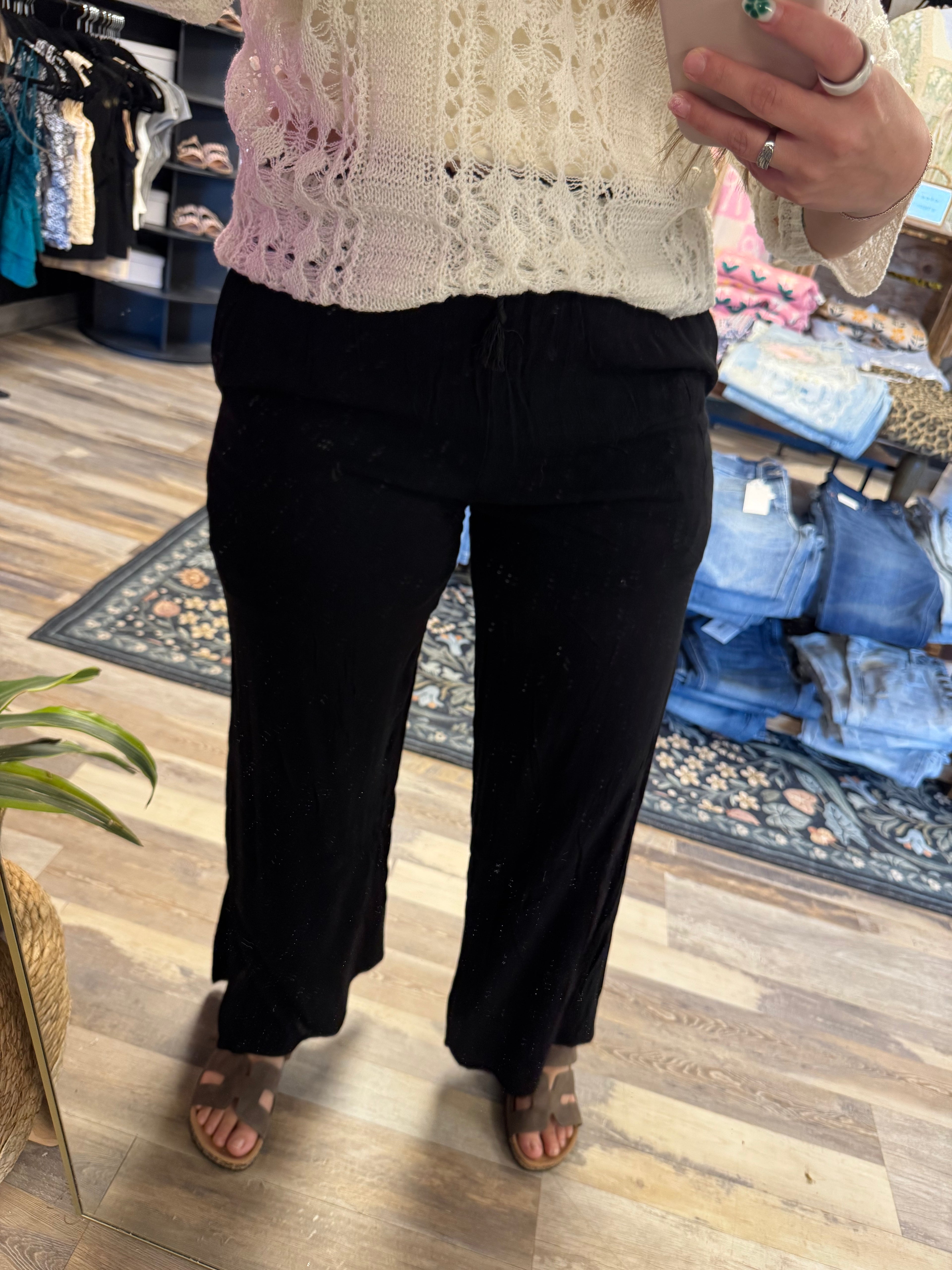 Black Beach Pants