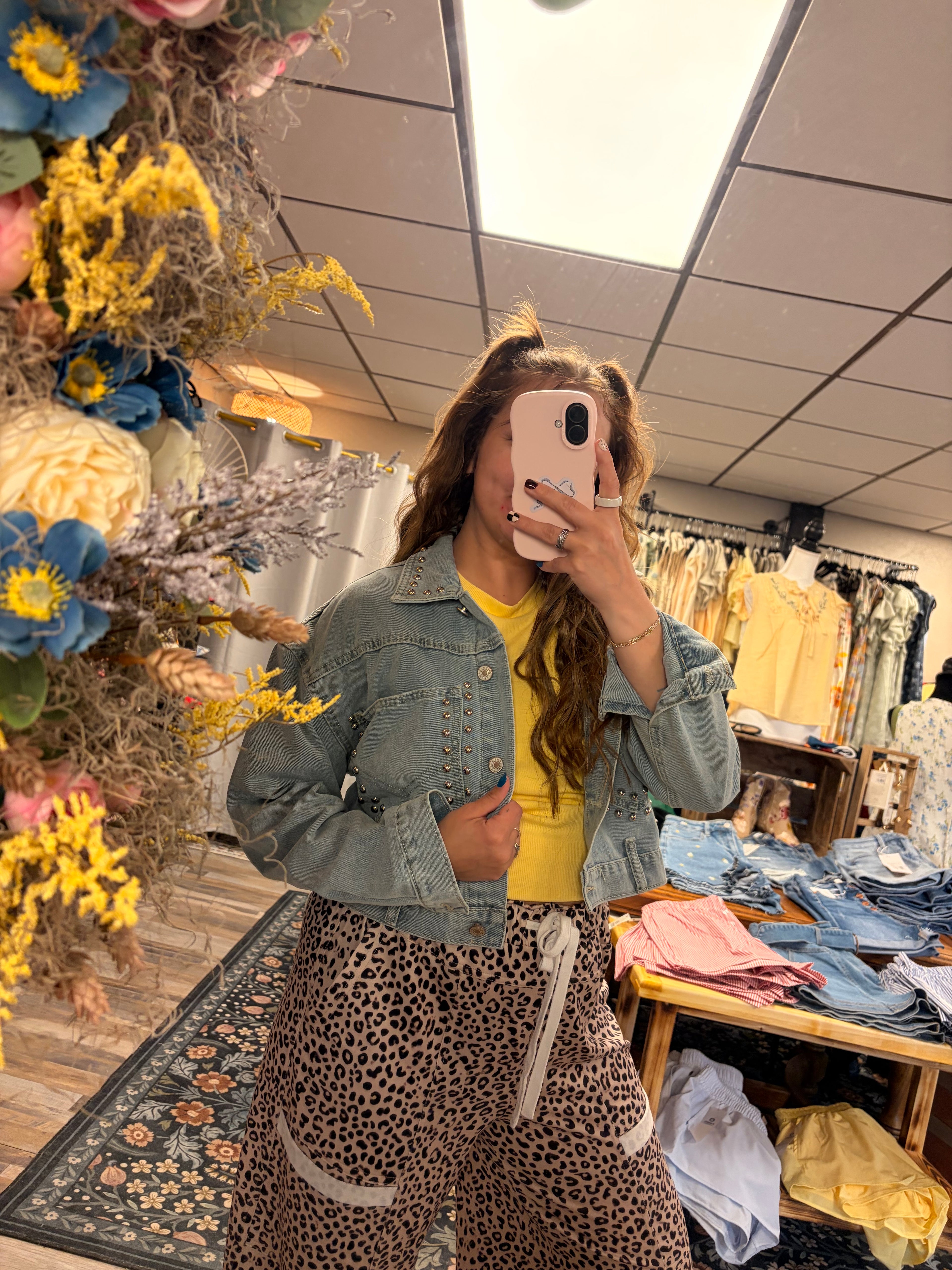 Studded Denim Jacket
